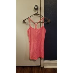 Lululemon Pink Athletic Tank with Built in Bra